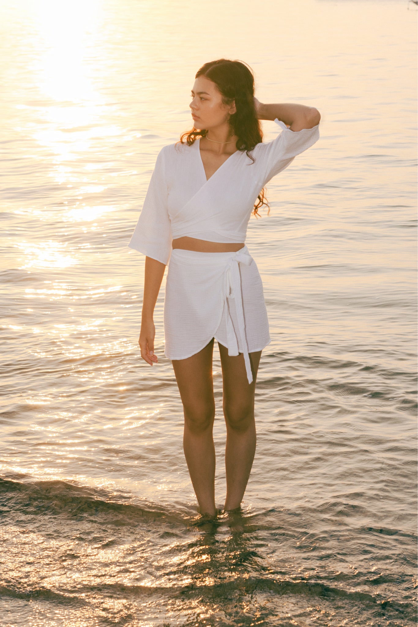 Sabrine Wrap Top